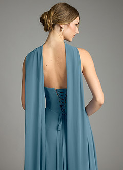 Azazie Ayla Abiti da Damigella Abito A-Line in Chiffon Scollo a Cuore Bermuda image12