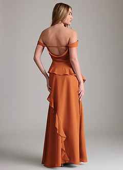 Azazie Sloane Bridesmaid Dresses Cinnamon A-Line Sweetheart Neckline Chiffon Dress image7