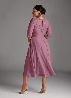 Azazie Gracelyn Klänningar till brudens mor Klänning A-Line i Spets Vintage Mauve image9
