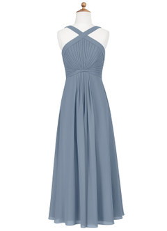 Azazie Anthea Junior Twilight Pleated Chiffon Dress image6