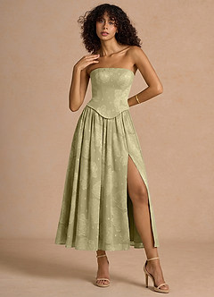 Vestido Celadón Midi Isaura image3