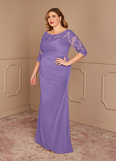Azazie Alisondra Mother of the Bride Dresses Tahiti Sheath Scoop Lace Lace Dress image9