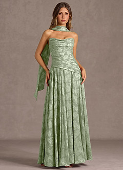 Gabriela Light Green Maxi Dress image3