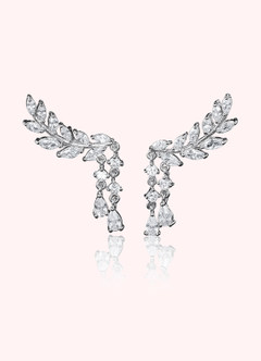 front Laurel Leaf Drop Earrings
