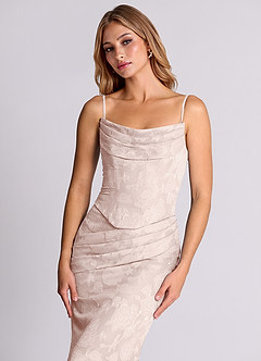 Azazie Sorrel Jurken voor bruidsmeisjes Converteerbaar Jurk van Bloemen Burn-out met Zeemeermin Korset Blozend Roze image7