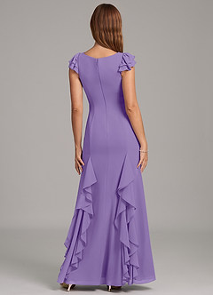 Azazie Nessa Bridesmaid Dresses Tahiti A-Line Chiffon Dress image2