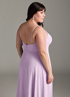 Azazie Akita At-home Try On Dresses Wisteria A-Line Chiffon Dress image11