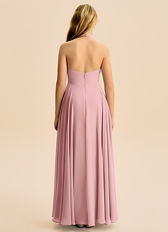 Azazie Kady Junior Dusty Rose A-Line Sweetheart Neckline Chiffon Dress image2