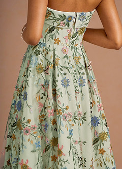 Evangeline Light Green Maxi Dress image7