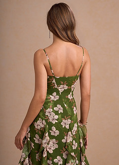 Linda Green Floral Maxi Dress image6