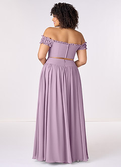Barbie ♥ Azazie Bridesmaid Dresses Wisteria A-Line Off the Shoulder Chiffon Convertible Dress image9
