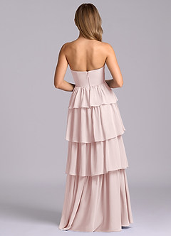 Azazie Faye Bridesmaid Dresses Blushing Pink A-Line Sweetheart Neckline Chiffon Dress image7