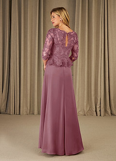Azazie Averie Mother of the Bride Dresses Vintage Mauve A-Line Boatneck Sequins Chiffon Dress image5
