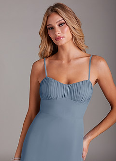 Azazie Breonna Final Sale Twilight A-Line Sweetheart Neckline Chiffon Dress image5