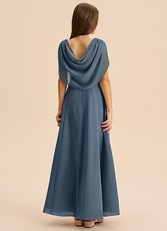 Azazie Lambie Junior Neptune A-Line Pleated Chiffon Dress image1