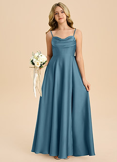 Azazie Bear Junior Bermuda A-Line Sweetheart Neckline Stretch Satin Dress image7