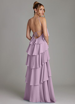 Azazie Deena Bridesmaid Dresses Wisteria A-Line Ruched Chiffon Dress image2
