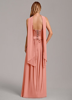 Azazie Cadence Suknie dla druhen Linia A Gorset Satyna elastyczna Do ziemi Sukienka image4