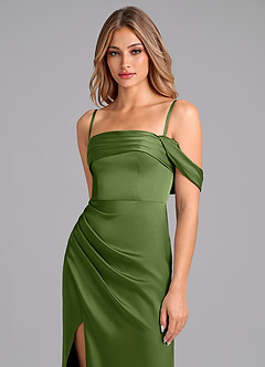Azazie Lisbeth Bridesmaid Dresses Juniper Mermaid Off the Shoulder Stretch Satin Convertible Dress image2