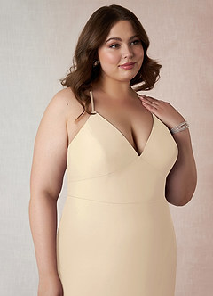 Azazie Becca Suknie dla druhen Osłona Szyfon Do ziemi Sukienka image12