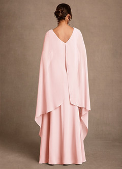 Azazie Liddie Mother of the Bride Dresses Blushing Pink A-Line Pleated Chiffon Dress image4