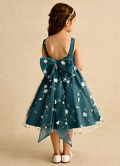 Azazie Bean vestidos de niña de las flores Vestido de Pino de Tul de Princesa con Sin mangas image2