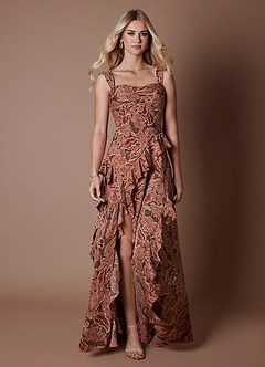 Abito Lungo Petalo Di Bronzo Drea image4