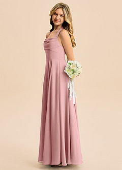 Azazie Kady Junior Dusty Rose A-Line Sweetheart Neckline Chiffon Dress image5