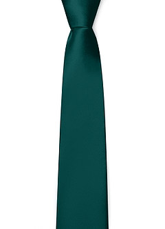 front Matte Satin Skinny Tie