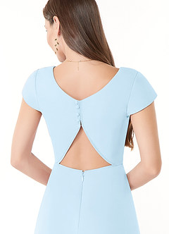 Azazie Hainsly Bridesmaid Dresses Sky Blue A-Line Sweetheart Neckline Chiffon Dress image6
