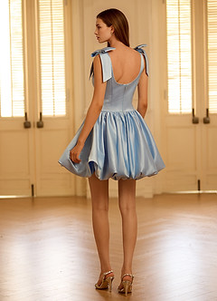 Princesa Light Blue Mini Dress image2
