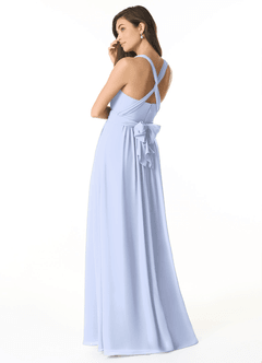 Azazie Olani Bridesmaid Dresses Ice A-Line Off the Shoulder Chiffon Convertible Dress image3