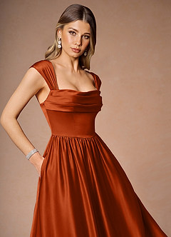 Dana Rust Midi Dress image5