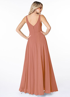Azazie Calvi Final Sale MAI TAI A-Line Ruched Chiffon Dress image2