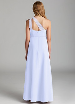 Azazie Maive Junior Lavender A-Line Pleated Chiffon Dress image3