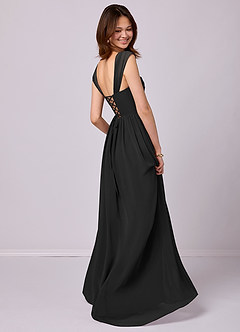 Barbie ♥ Azazie Bridesmaid Dresses A-Line Corset Chiffon Floor-Length Dress image4