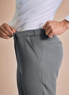 front William Gris Pantalones de vestir