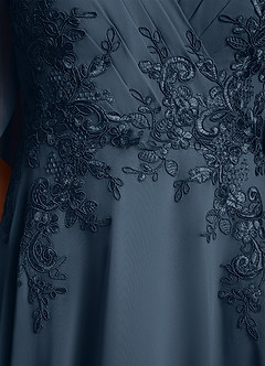 Azazie Tilda Mother of the Bride Dresses Neptune A-Line Lace Chiffon Dress image6