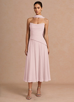 Gabriela Blushing Pink Midi Dress image3