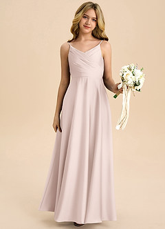 Azazie Bug Junior Klä av A-Line i Stretch Satin Plisserad image6