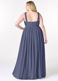 Azazie Elvira Bridesmaid Dresses Stormy A-Line Pleated Chiffon Dress image8
