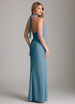 Azazie Valerie Bridesmaid Dresses Bermuda Mermaid Pleated Chiffon Dress image2