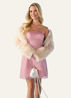 Faux Fur Cropped Coat