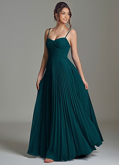 Azazie Catie Vestidos de madrinha de casamento Vestido Pinho de Chiffon de Linha A com Decote em coração image5