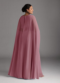 Azazie Isa Mother of the Bride Dresses Vintage Mauve A-Line V-Neck Pleated Chiffon Dress image8