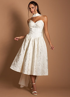 Midi jurk Astra Franse Witte image8