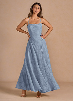 Maxi jurk Irelia Poederblauw image2