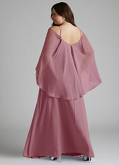 Azazie Cienna Bridesmaid Dresses Vintage Mauve A-Line Off the Shoulder Chiffon Dress image8