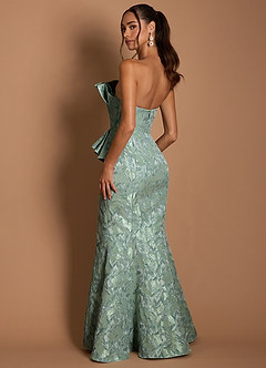 Vestido Salvia Plateada Largo Justine image7