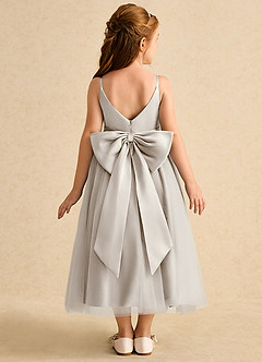 Azazie Patootie Flower Girl Dresses Frost A-Line Spaghetti Strap Tulle Dress image5